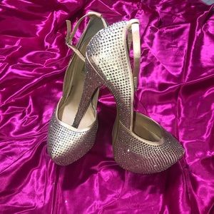 Steve Madden Deeny-R  rhinestone platform 9.5M